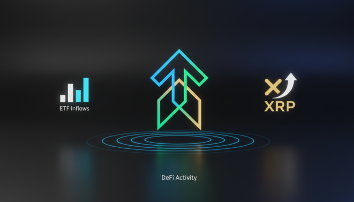 XRP Gains as DeFi Activity Soars and ETF Inflows Signal Renewed Confidence