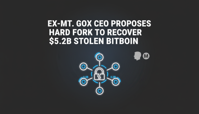 Ex-Mt. Gox CEO Proposes Hard Fork to Recover $5.2B Stolen Bitcoin
