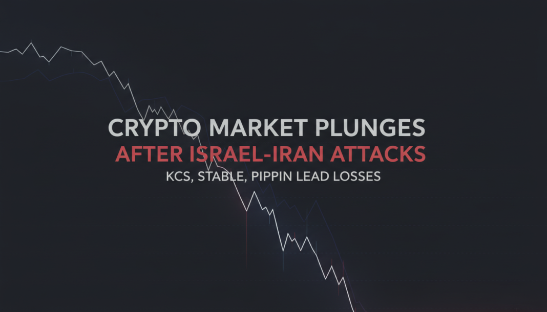 Crypto Market Plunges After Israel-Iran Attacks; KCS, STABLE, PIPPIN Lead Losses