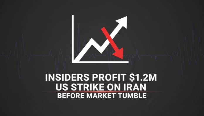Insiders Profit $1.2M Betting on US Strike on Iran Before Market Tumble