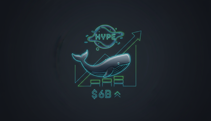 Hyperliquid's HYPE Defies Altcoin Downtrend as Whales Accumulate, TVL Tops $6B