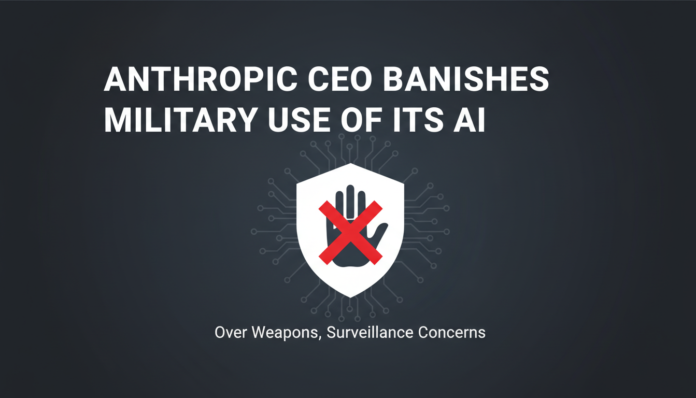 Anthropic CEO Banishes Military Use of Its AI Over Weapons, Surveillance Concerns