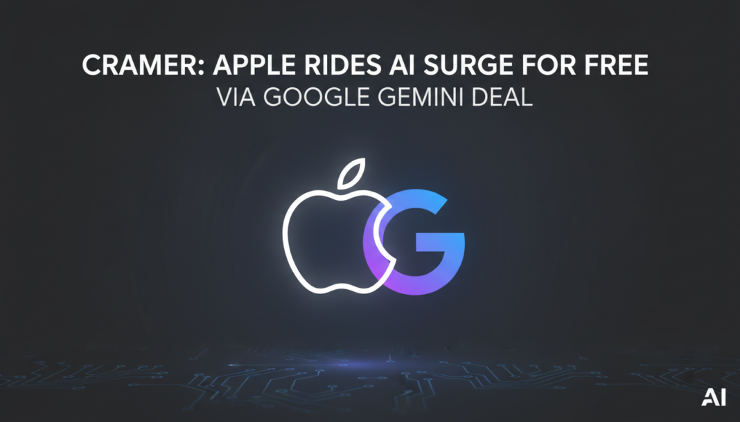 Cramer: Apple Rides AI Surge for Free via Google Gemini Deal