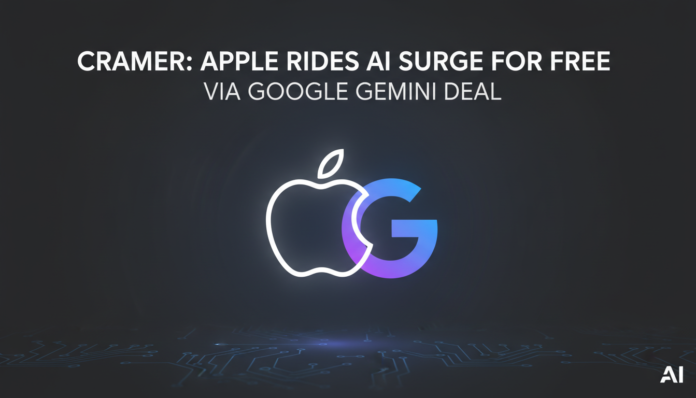 Cramer: Apple Rides AI Surge for Free via Google Gemini Deal