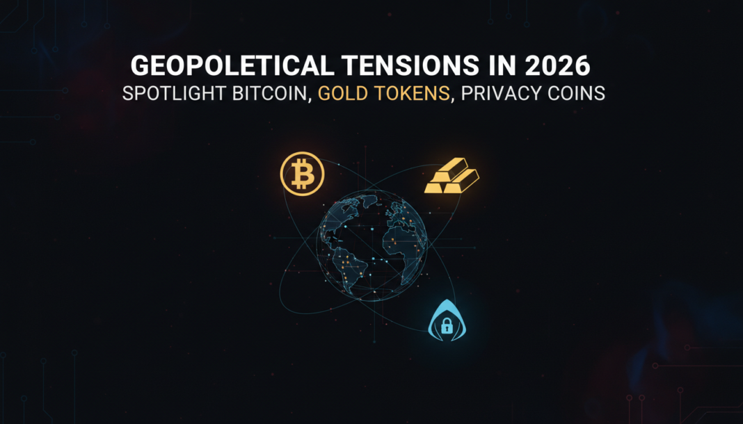 Geopolitical Tensions in 2026 Spotlight Bitcoin, Gold Tokens, Privacy Coins