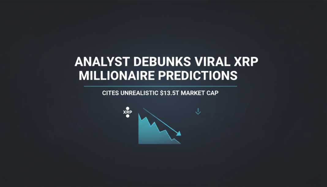 Analyst Debunks Viral XRP Millionaire Predictions, Cites Unrealistic $13.5T Market Cap