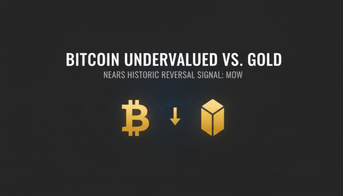 Bitcoin Undervalued vs. Gold, Nears Historic Reversal Signal: Mow