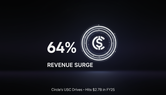 Circle's USDC Drives 64% Revenue Surge, Hits $2.7B in FY25
