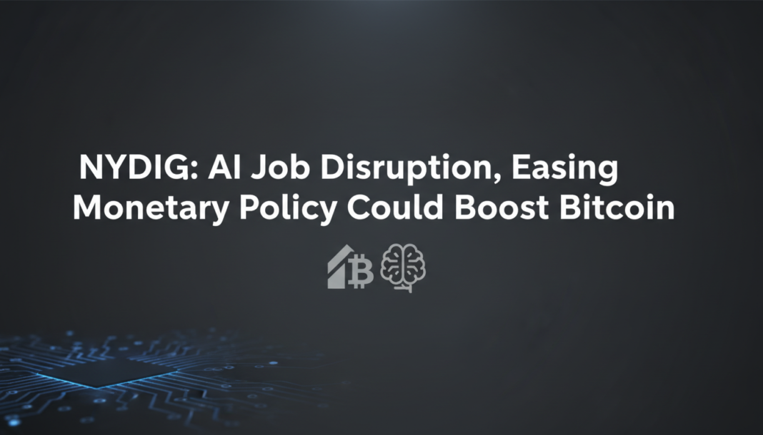 NYDIG: AI Job Disruption, Easing Monetary Policy Could Boost Bitcoin