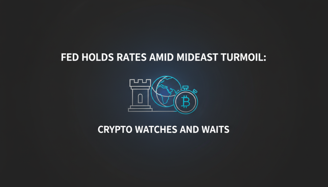 Fed Holds Rates Amid Mideast Turmoil: Crypto Watches and Waits