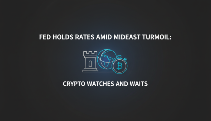 Fed Holds Rates Amid Mideast Turmoil: Crypto Watches and Waits