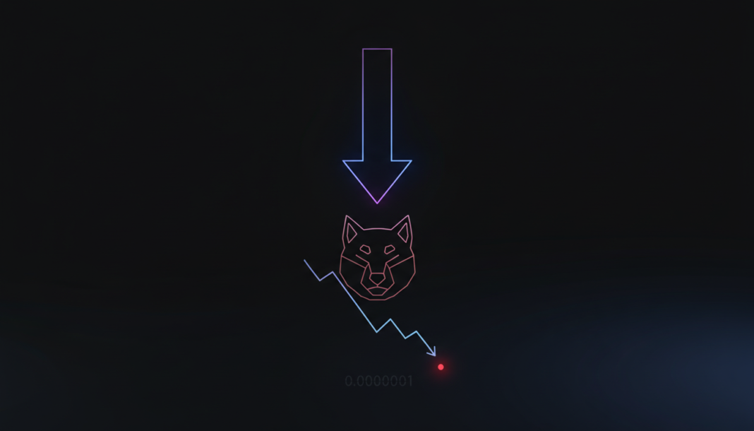 SHIB Sinks Toward $0.000001 as Breakdown Confirms Lower-High Trend