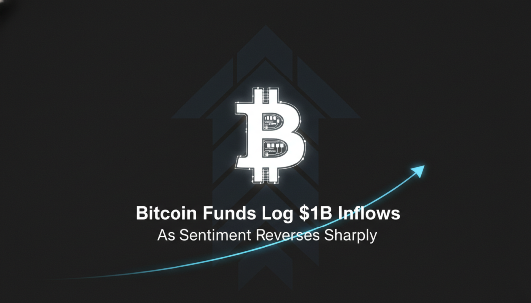 Bitcoin Funds Log $1B Inflows As Sentiment Reverses Sharply