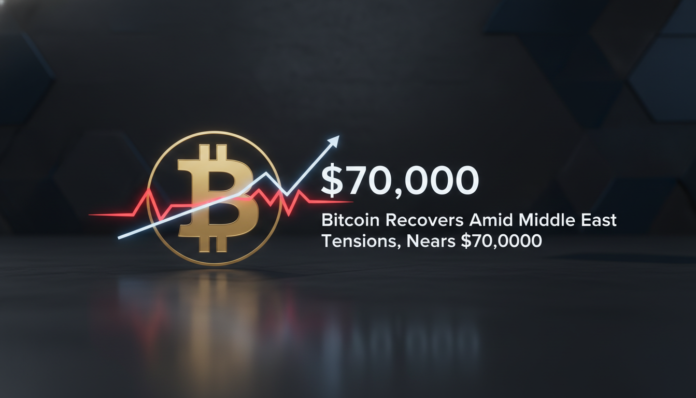 Bitcoin Recovers Amid Middle East Tensions, Nears $70,000