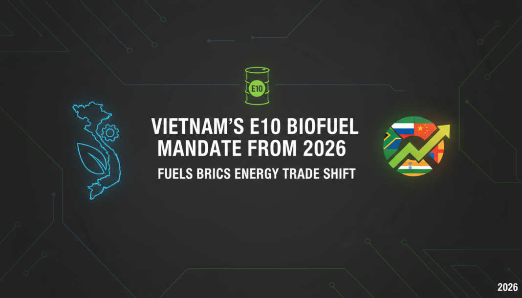 Vietnam's E10 Biofuel Mandate from 2026 Fuels BRICS Energy Trade Shift
