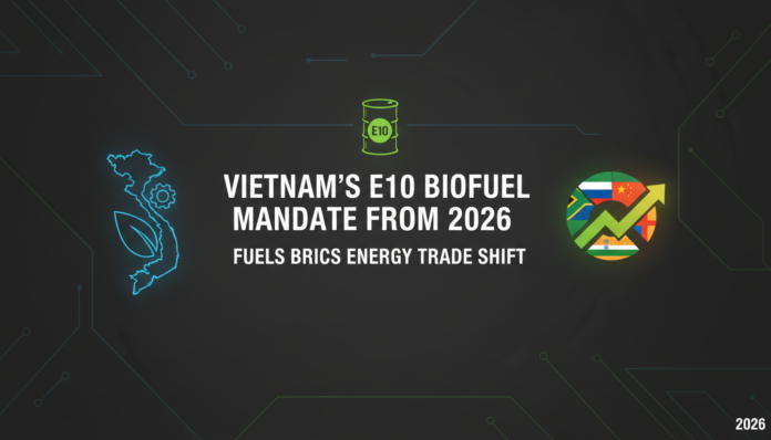 Vietnam's E10 Biofuel Mandate from 2026 Fuels BRICS Energy Trade Shift