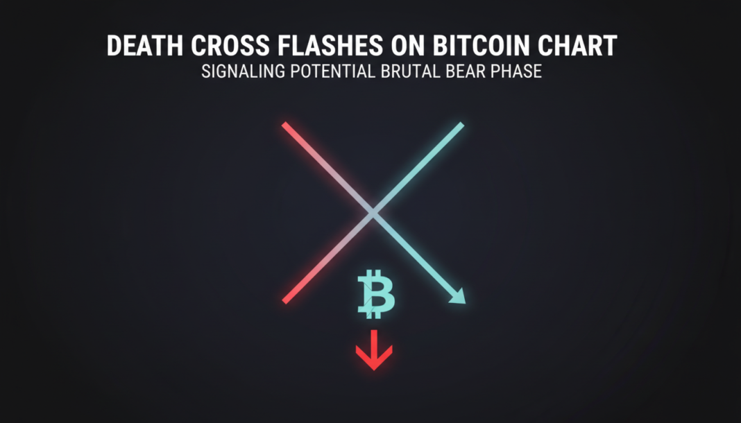 Death Cross Flashes on Bitcoin Chart, Signaling Potential Brutal Bear Phase