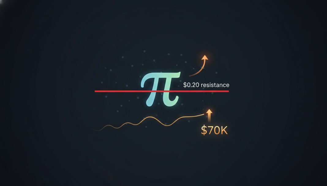 Critical $0.20 Resistance Tests Pi Network (PI) As Bitcoin Moves Toward $70k