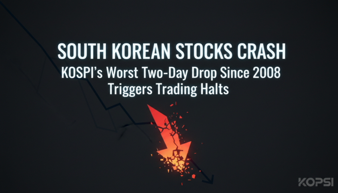 South Korean Stocks Crash: KOSPI's Worst Two-Day Drop Since 2008 Triggers Trading Halts