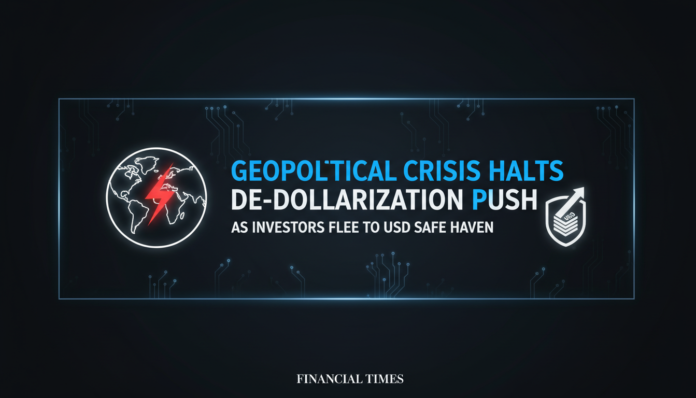 Geopolitical Crisis Halts De-Dollarization Push as Investors Flee to USD Safe Haven
