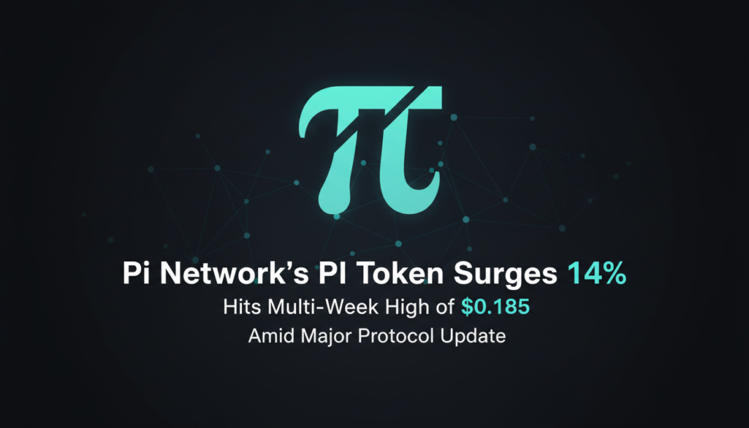 Pi Network's PI Token Surges 14%, Hits Multi-Week High of $0.185 Amid Major Protocol Update