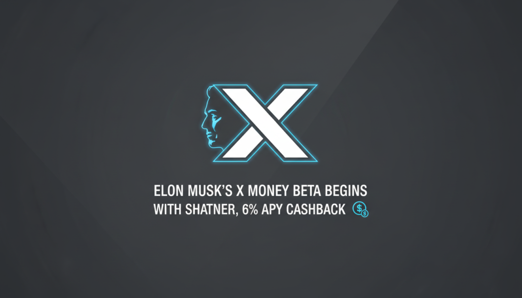Elon Musk's X Money Beta Begins With Shatner, 6% APY Cashback