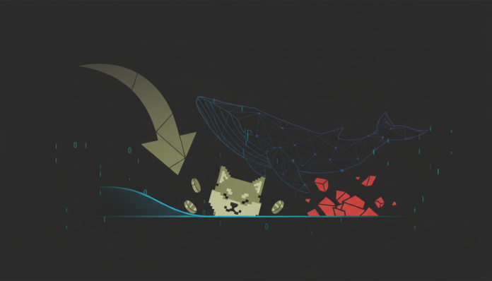 Dogecoin Dips Under $0.09 as Retail Traders Pull Back, Whale Sell Pressure Grows