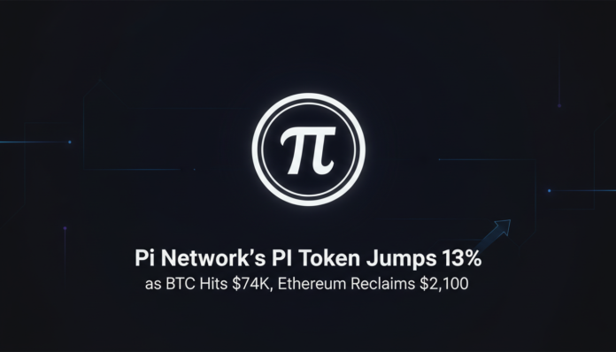 Pi Network's PI Token Jumps 13% as BTC Hits $74K, Ethereum Reclaims $2,100