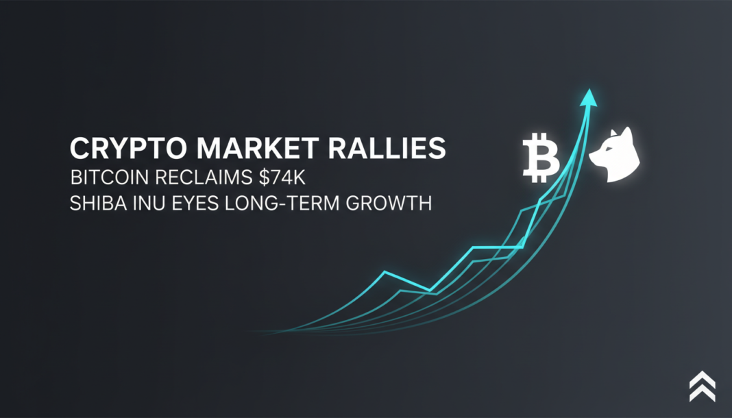 Crypto Market Rallies: Bitcoin Reclaims $74K, Shiba Inu Eyes Long-Term Growth