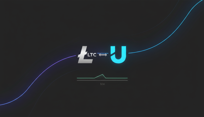 Binance Launches New Litecoin LTC/U Trading Pair, Price Holds Near $56 Support