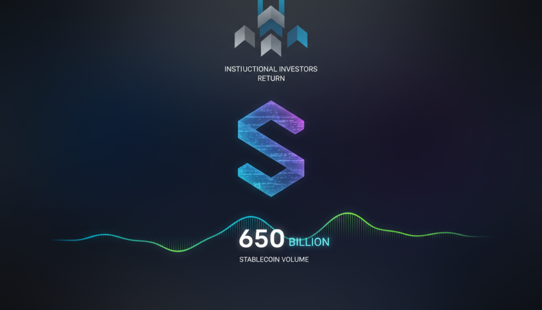 Institutional Investors Return as Solana Stablecoin Volume Hits $650 Billion