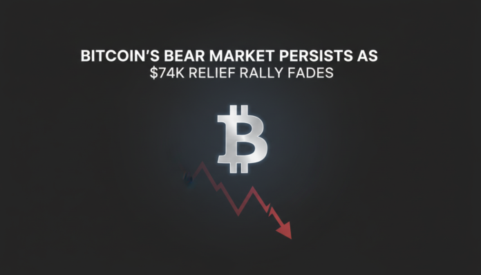 Bitcoin's Bear Market Persists as $74K Relief Rally Fades