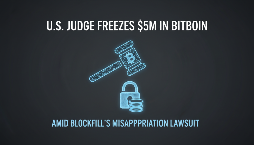 U.S. Judge Freezes $5M in Bitcoin Amid BlockFills Misappropriation Lawsuit
