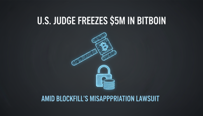 U.S. Judge Freezes $5M in Bitcoin Amid BlockFills Misappropriation Lawsuit