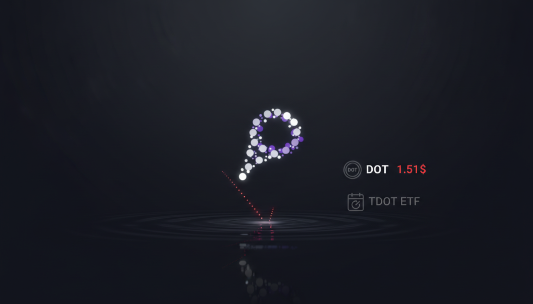 Polkadot Dips to $1.51 as Bearish Trend Holds; TDOT ETF List Date Nears