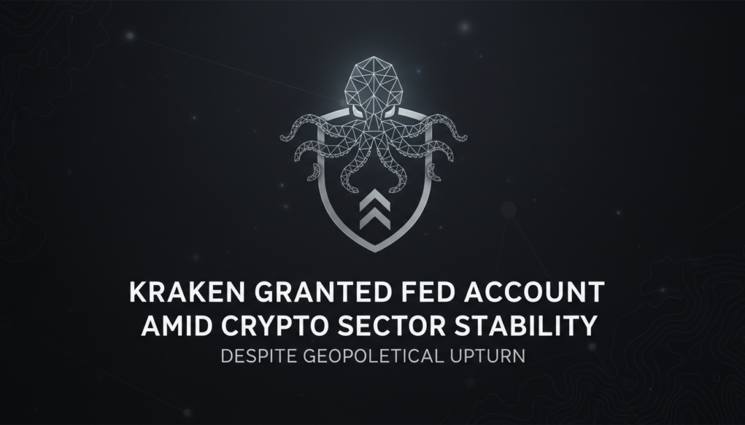 Kraken Granted Fed Account Amid Crypto Sector Stability Despite Geopolitical Upturn