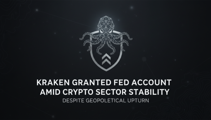 Kraken Granted Fed Account Amid Crypto Sector Stability Despite Geopolitical Upturn