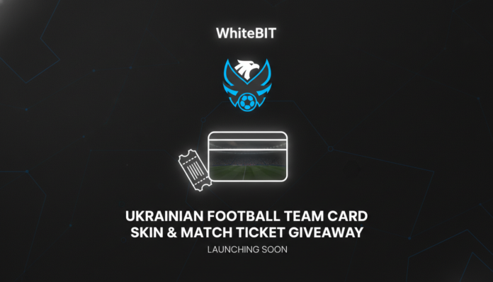 WhiteBIT Launching Ukrainian Football Team Card Skin and Match Ticket Giveaway