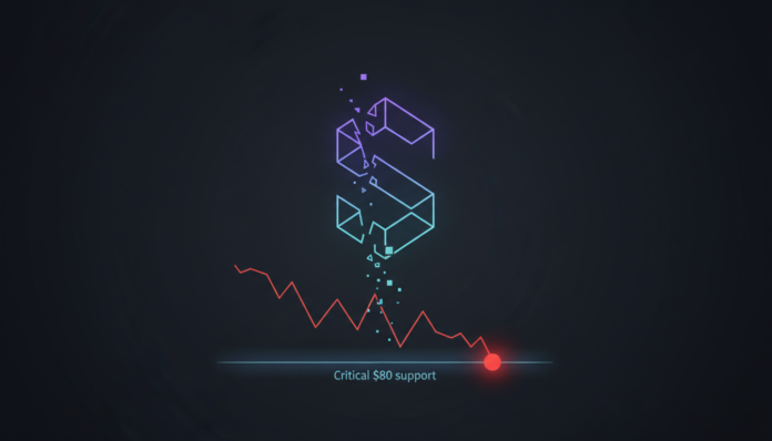 Solana Drops 6%, Tests Critical $80 Support Amid Broader Market Slide