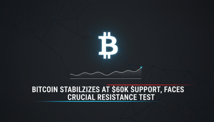 Bitcoin Stabilizes at $60K Support, Faces Crucial Resistance Test