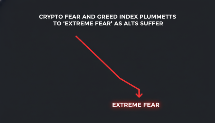 Crypto Fear and Greed Index Plummets to 'Extreme Fear' as Alts Suffer