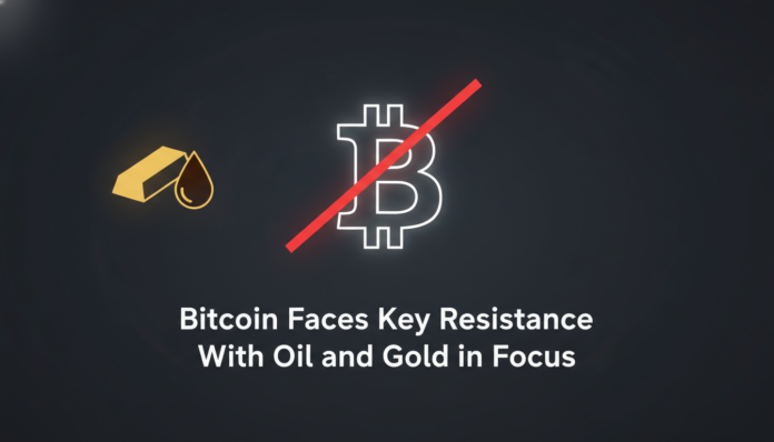 Bitcoin Faces Key Resistance With Oil and Gold in Focus