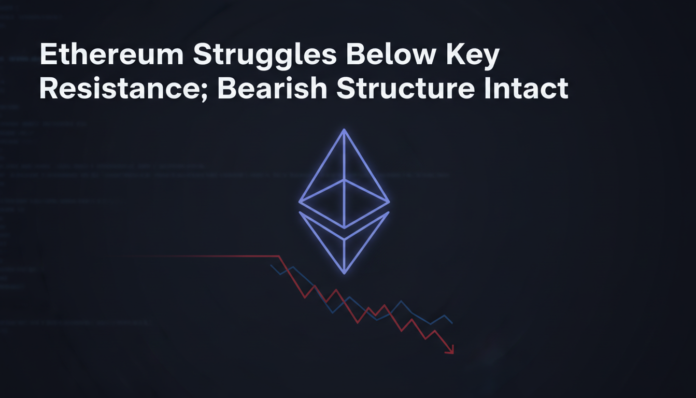 Ethereum Struggles Below Key Resistance; Bearish Structure Intact