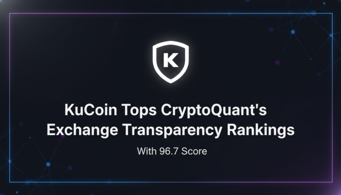 KuCoin Tops CryptoQuant's Exchange Transparency Rankings With 96.7 Score