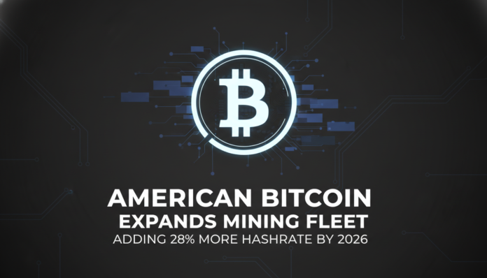 American Bitcoin Expands Mining Fleet, Adding 28% More Hashrate by 2026
