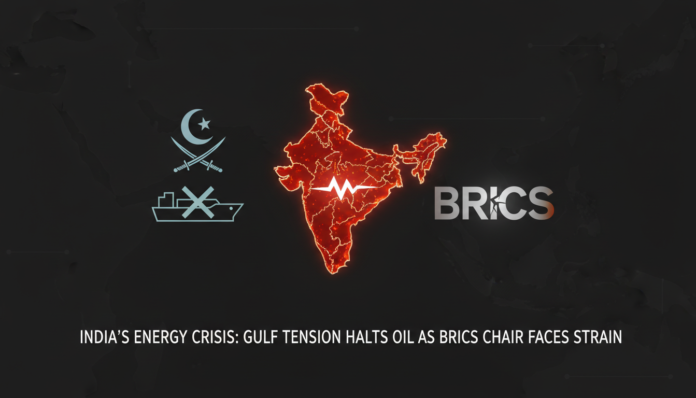 India's Energy Crisis: Gulf Tension Halts Oil as BRICS Chair Faces Strain