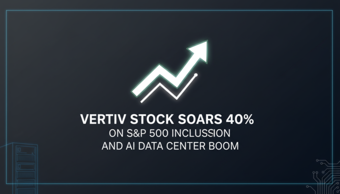 Vertiv Stock Soars 40% on S&P 500 Inclusion and AI Data Center Boom