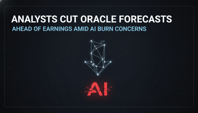 Analysts Cut Oracle Forecasts Ahead of Earnings Amid AI Burn Concerns