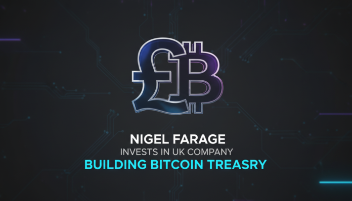 Nigel Farage Invests in UK Company Building Bitcoin Treasury