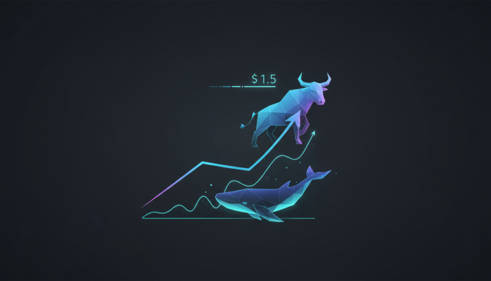 XRP Bullish Setup Tightens as Whale Buys and Network Activity Surge: $1.5 Key